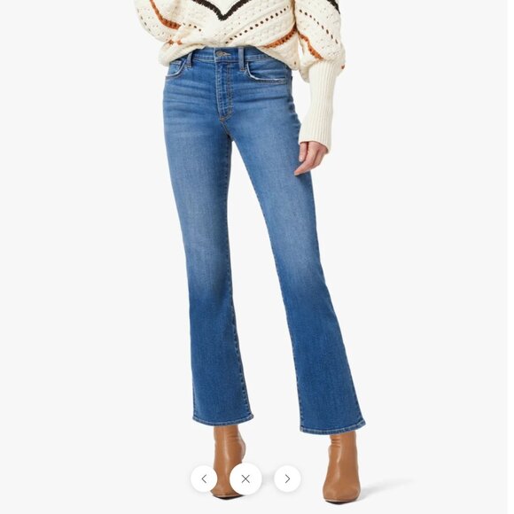 Joe's Jeans The Callie High Rise Cropped Bootcut Flawless Optimist Light Wash - Picture 1 of 16